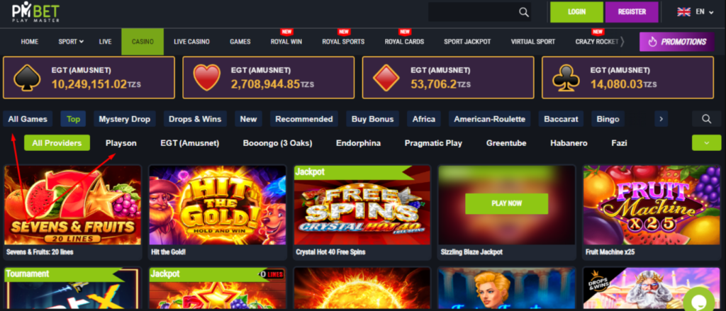 Review of Pmbet casino